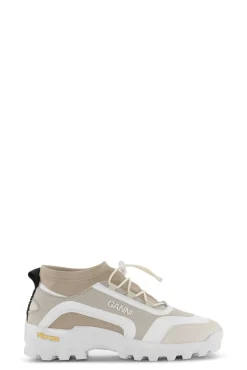 Best Sale GANNI Performance Neoprene Sneakers Egret