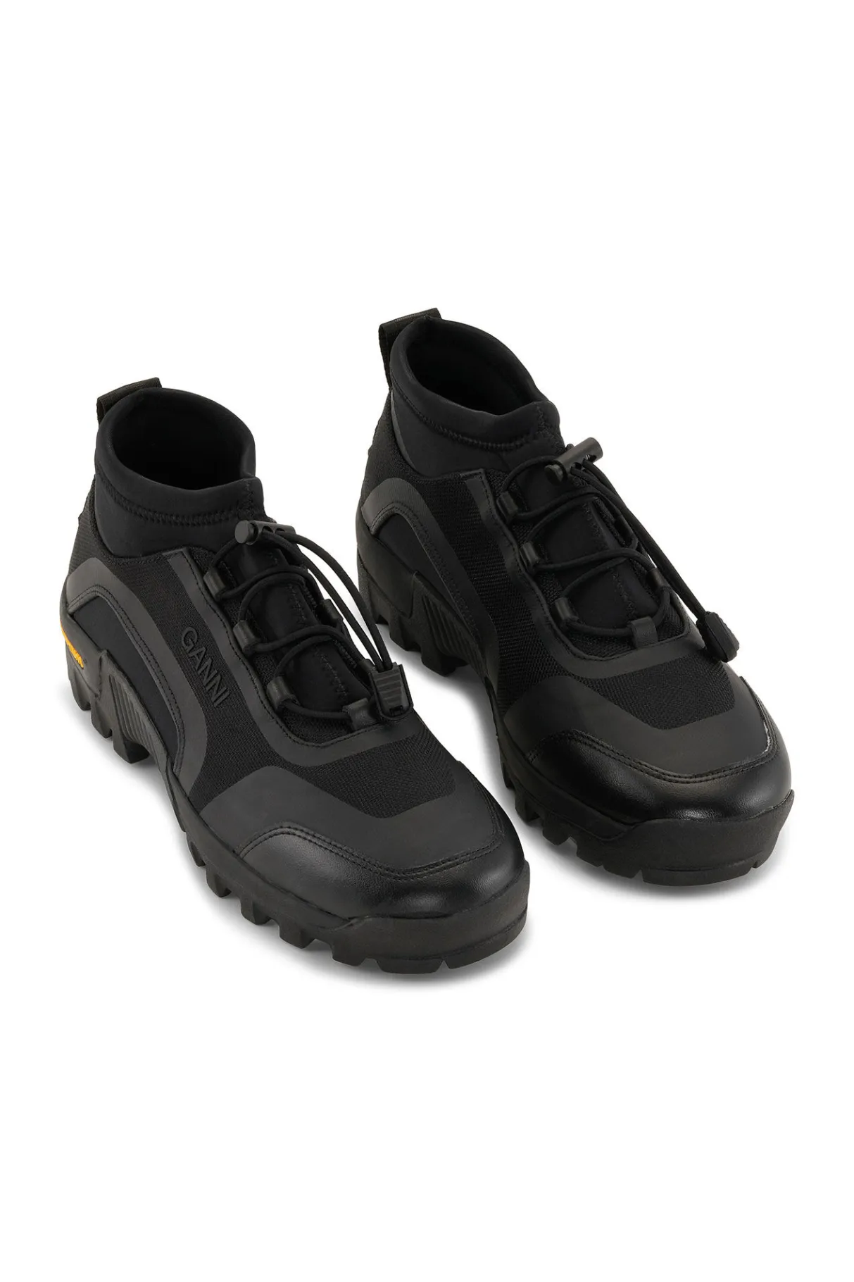New GANNI Performance Neoprene Sneakers Black