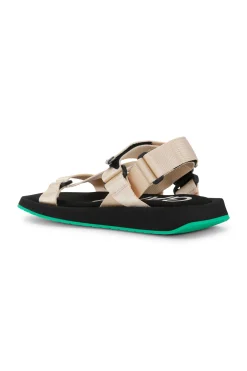 Online GANNI Performance Webbing Sandals Oyster Gray
