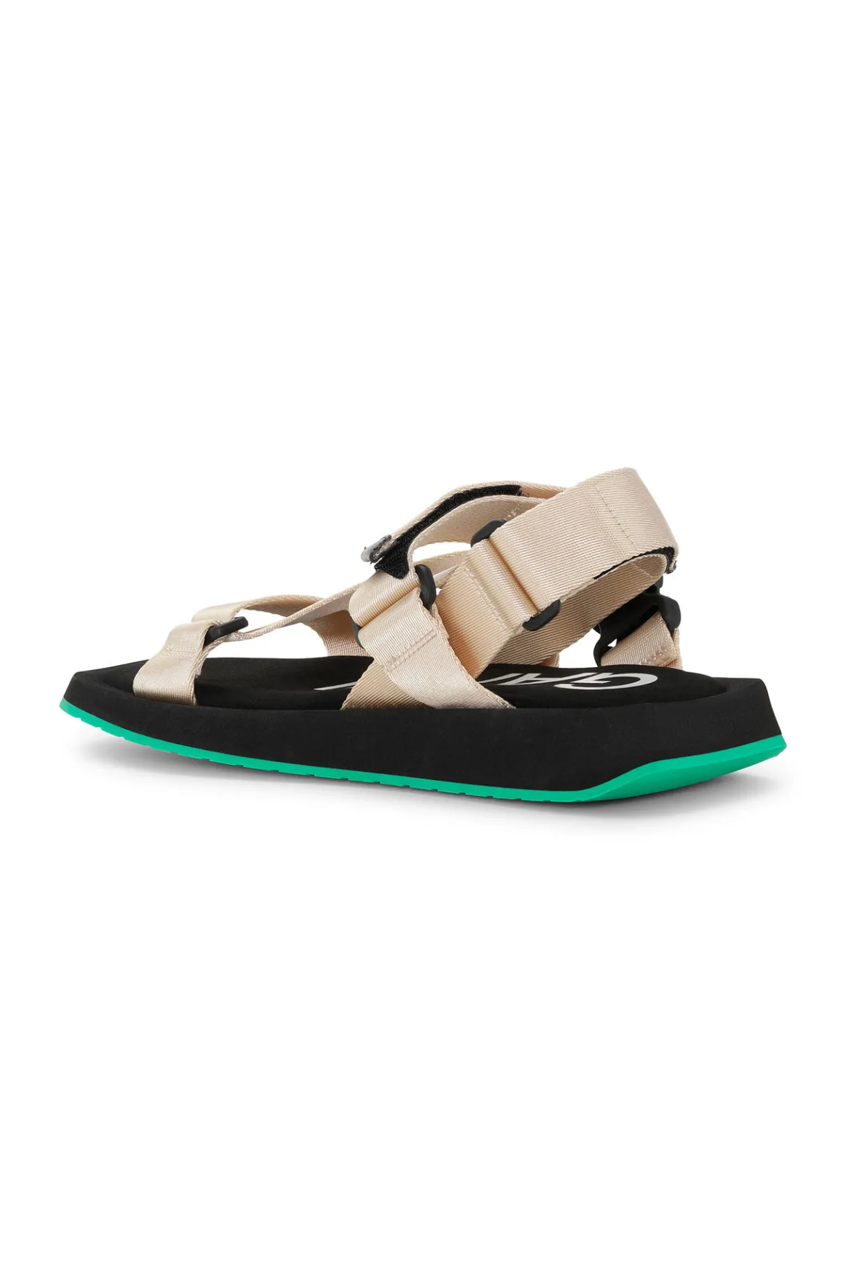 Online GANNI Performance Webbing Sandals Oyster Gray