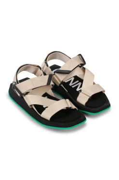 Online GANNI Performance Webbing Sandals Oyster Gray