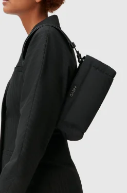 Cheap GANNI Pillow Baguette Bag Black