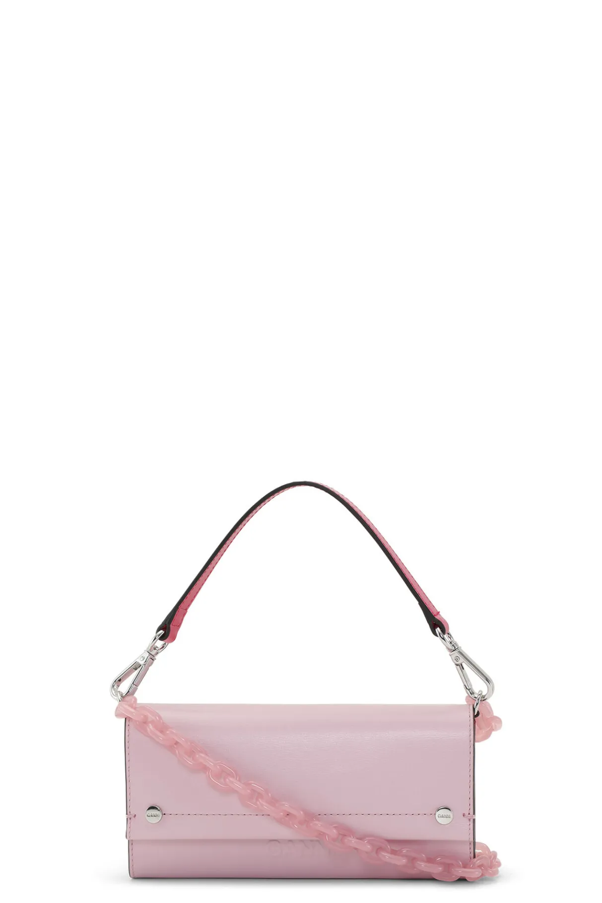 Flash Sale GANNI Pink Banner Envelope Chain Wallet Pink Nectar