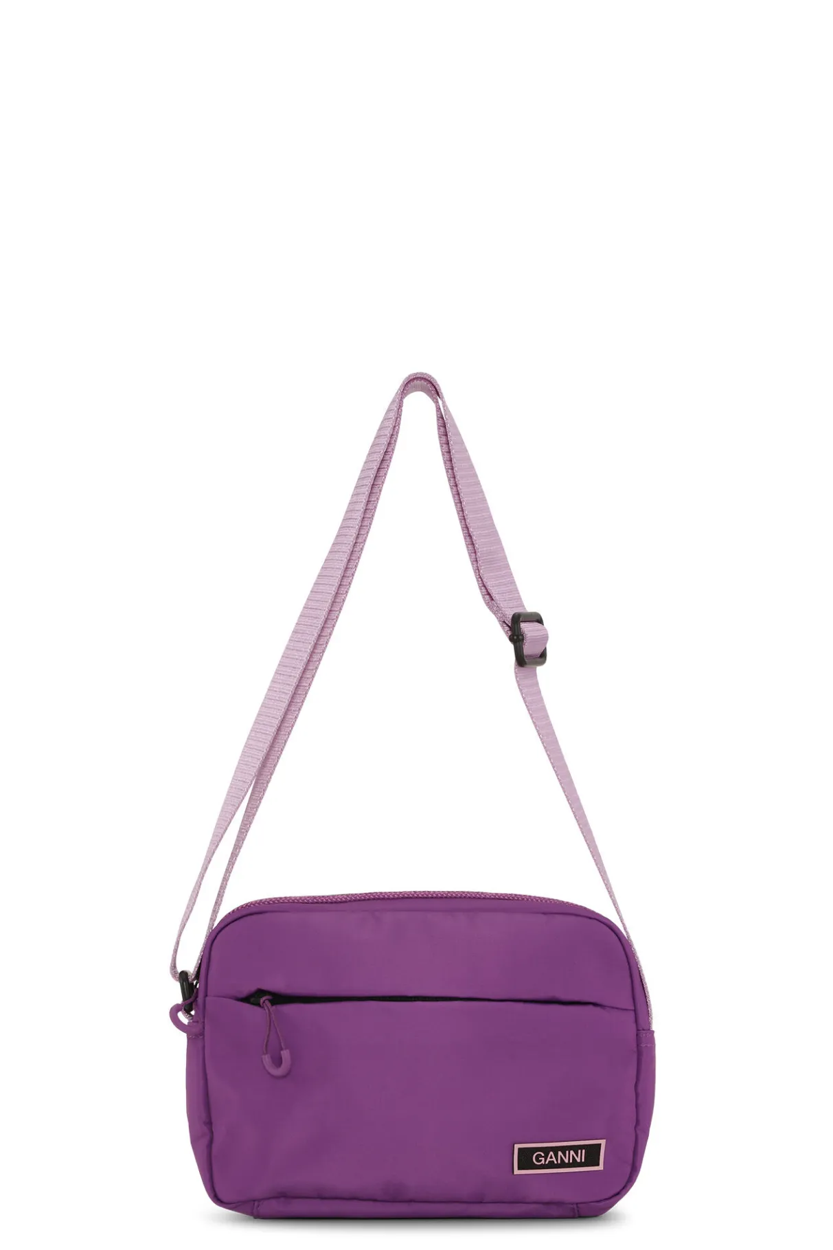 Best Sale GANNI Purple Tech Festival Bag Purple Wine