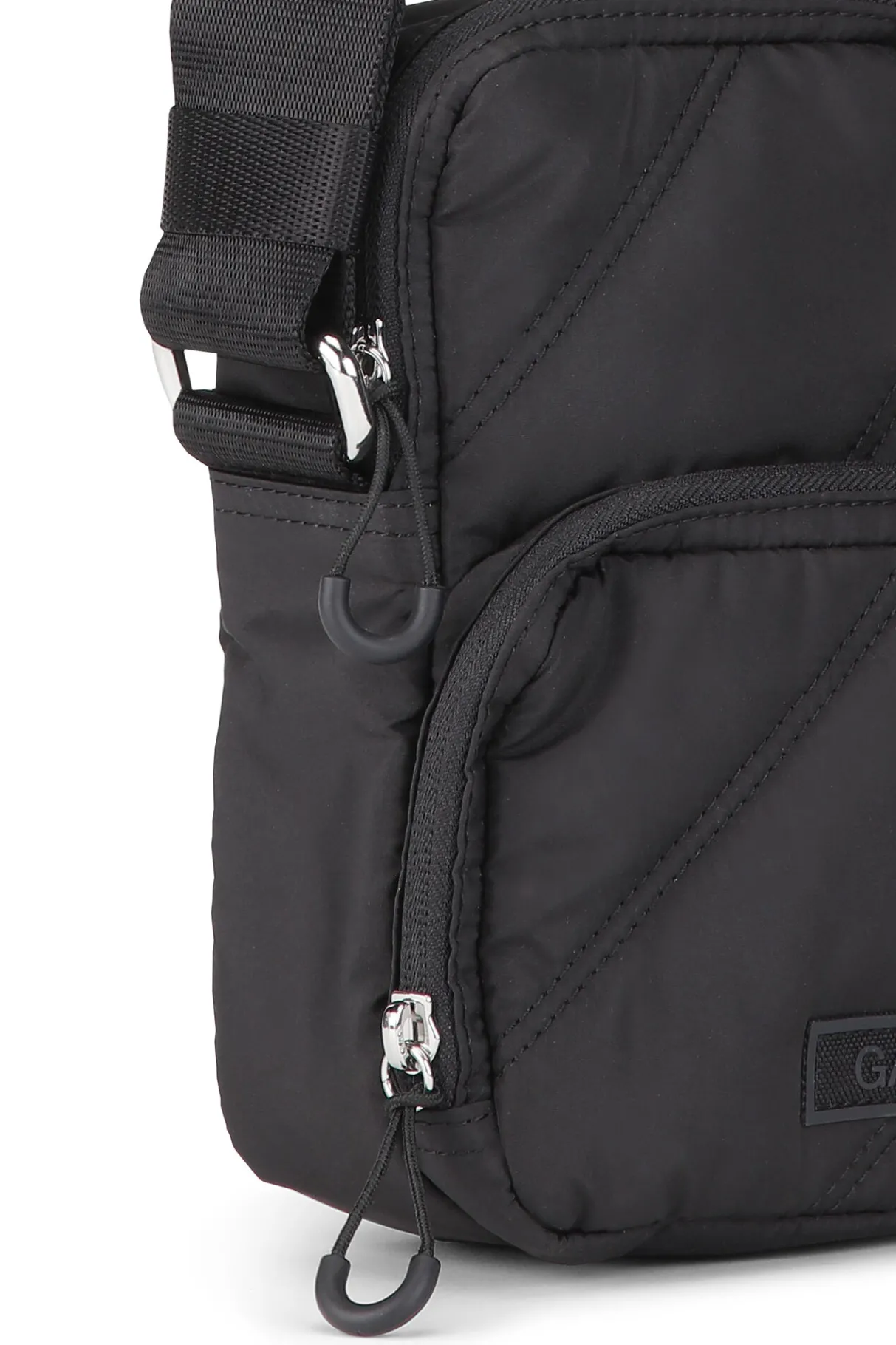 Hot GANNI Quilted Crossbody Bag Black