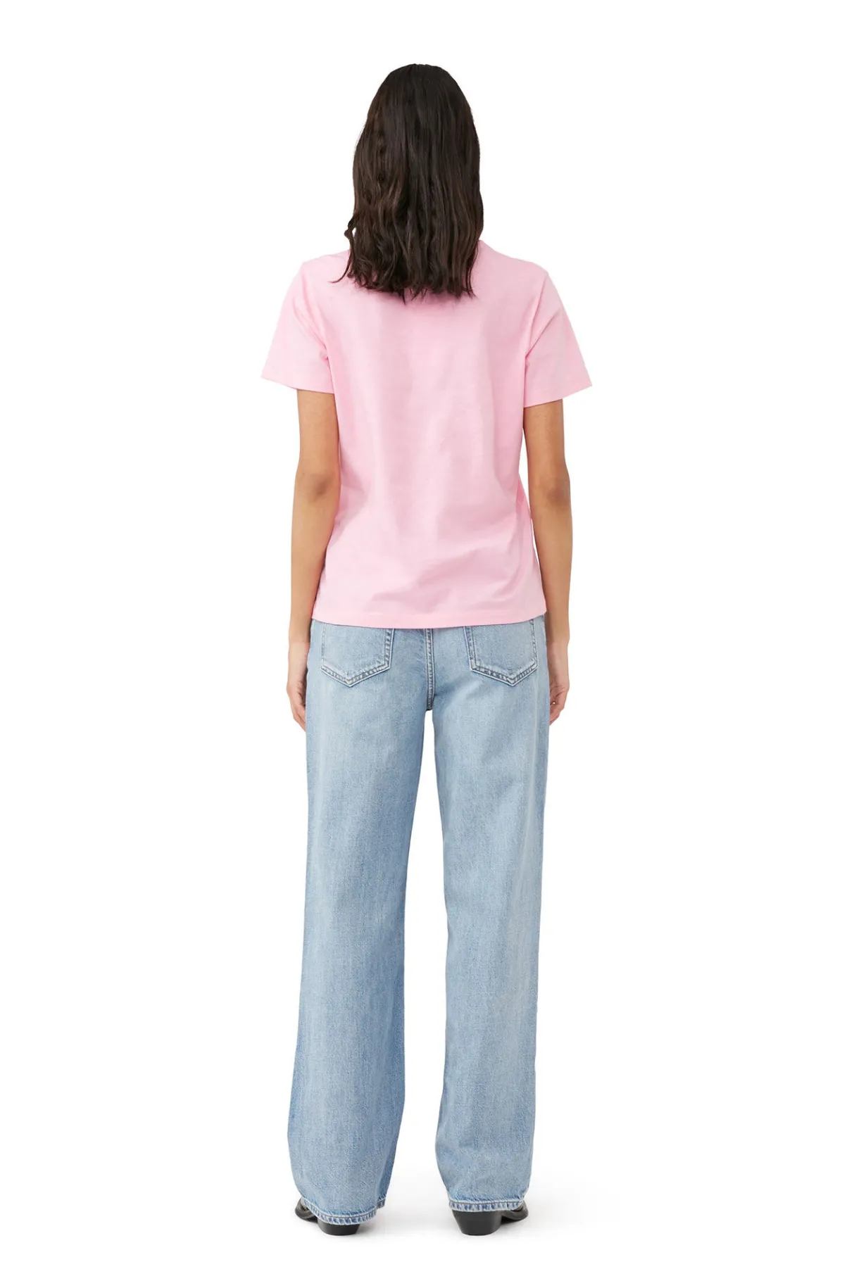 Discount GANNI Raspberry Relaxed T-Shirt Rosebloom