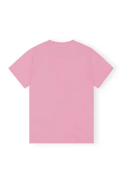 Discount GANNI Raspberry Relaxed T-Shirt Rosebloom