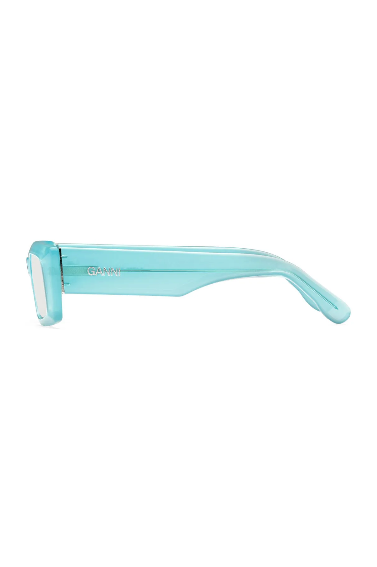 Discount GANNI Rectangular Sunglasses Winter Sky