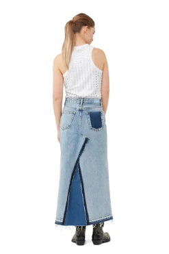 Outlet GANNI Re-Cut Maxi Skirt Denim
