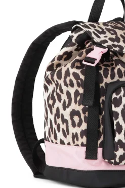 Best GANNI Recycled Mini Backpack Leopard