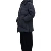 Clearance GANNI Recycled Polyester Oversized Puffer Midi Jacket Phantom