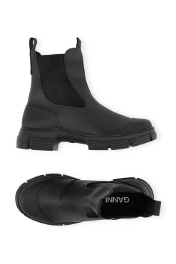 Outlet GANNI Recycled Rubber City Boot Black
