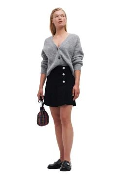 Online GANNI Recycled Suit Mini Skirt Black