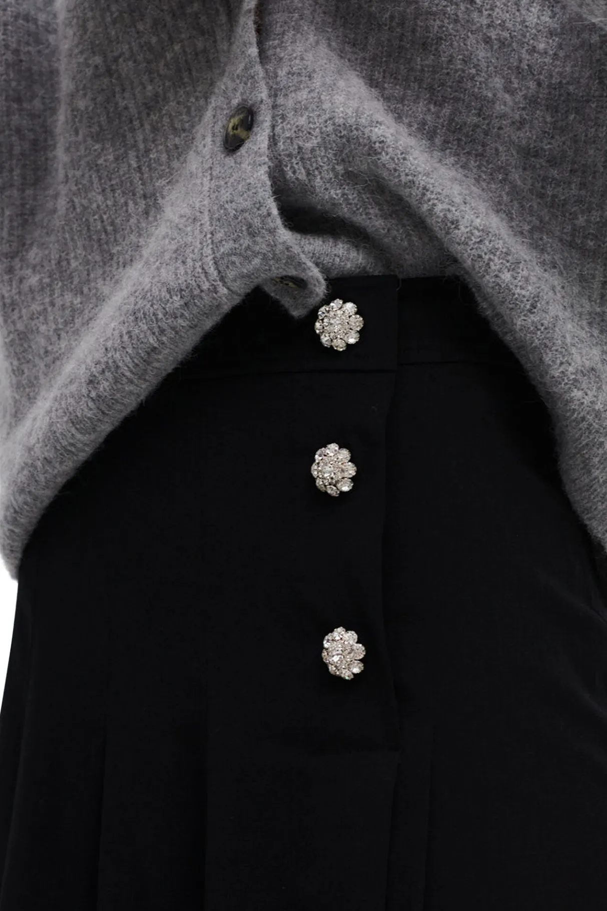 Online GANNI Recycled Suit Mini Skirt Black