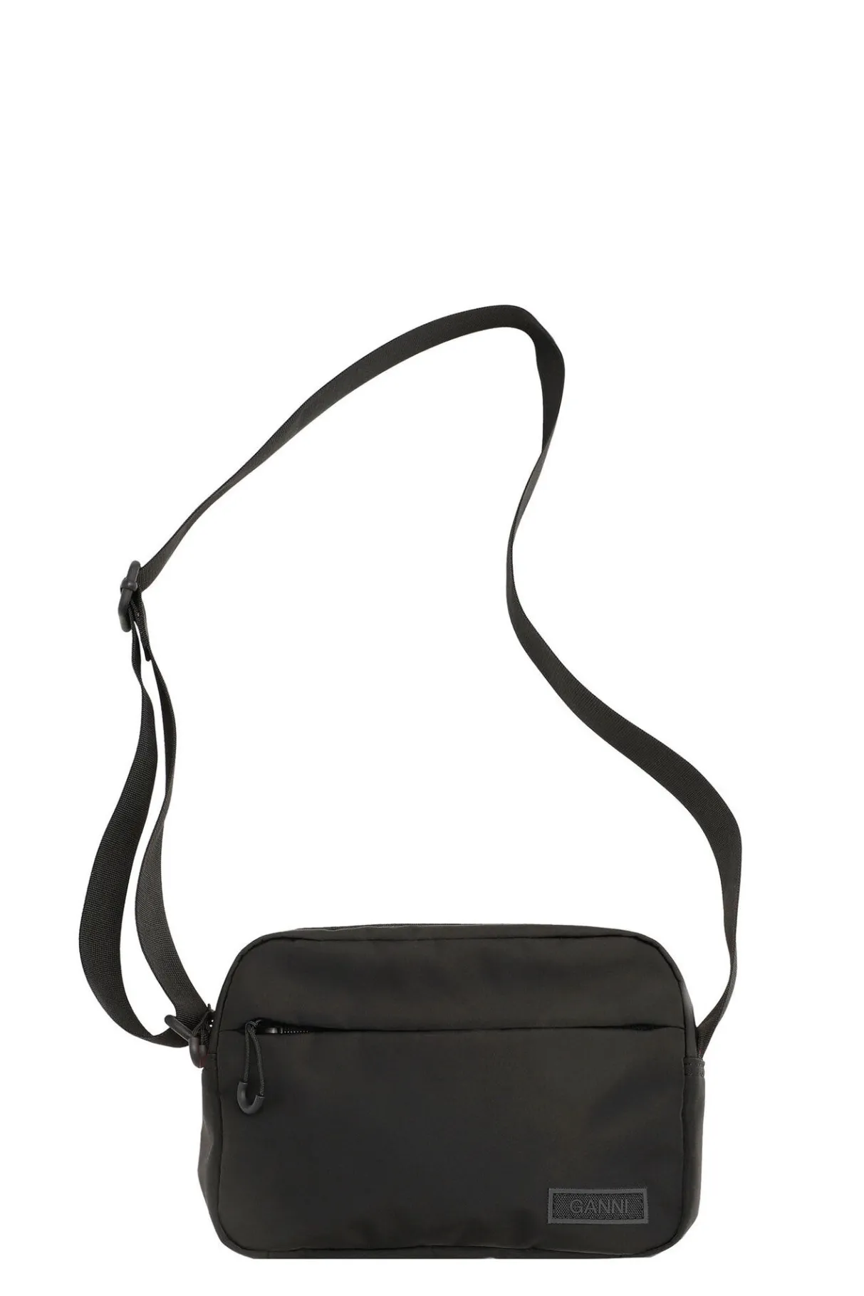 Shop GANNI Recycled Tech Festival Bag Black