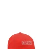 Online GANNI Red Embroidered Logo Cap Fiery Red