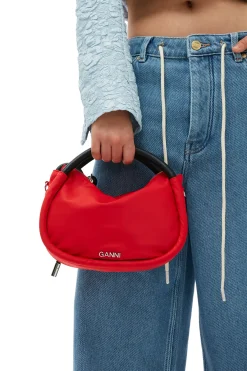 Fashion GANNI Red Knot Mini Bag Fiery Red