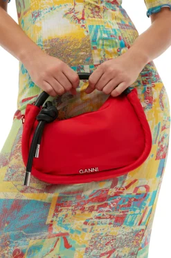 Fashion GANNI Red Knot Mini Bag Fiery Red