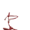 Cheap GANNI Red Knots High Heel Sandals Racing Red