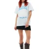 Best Sale GANNI Relaxed Blue Flower T-Shirt Ice Water