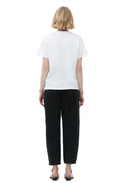 Clearance GANNI Relaxed Bunny T-Shirt Bright White