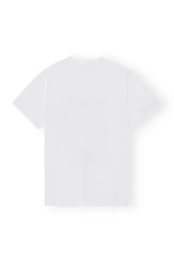 Clearance GANNI Relaxed Bunny T-Shirt Bright White