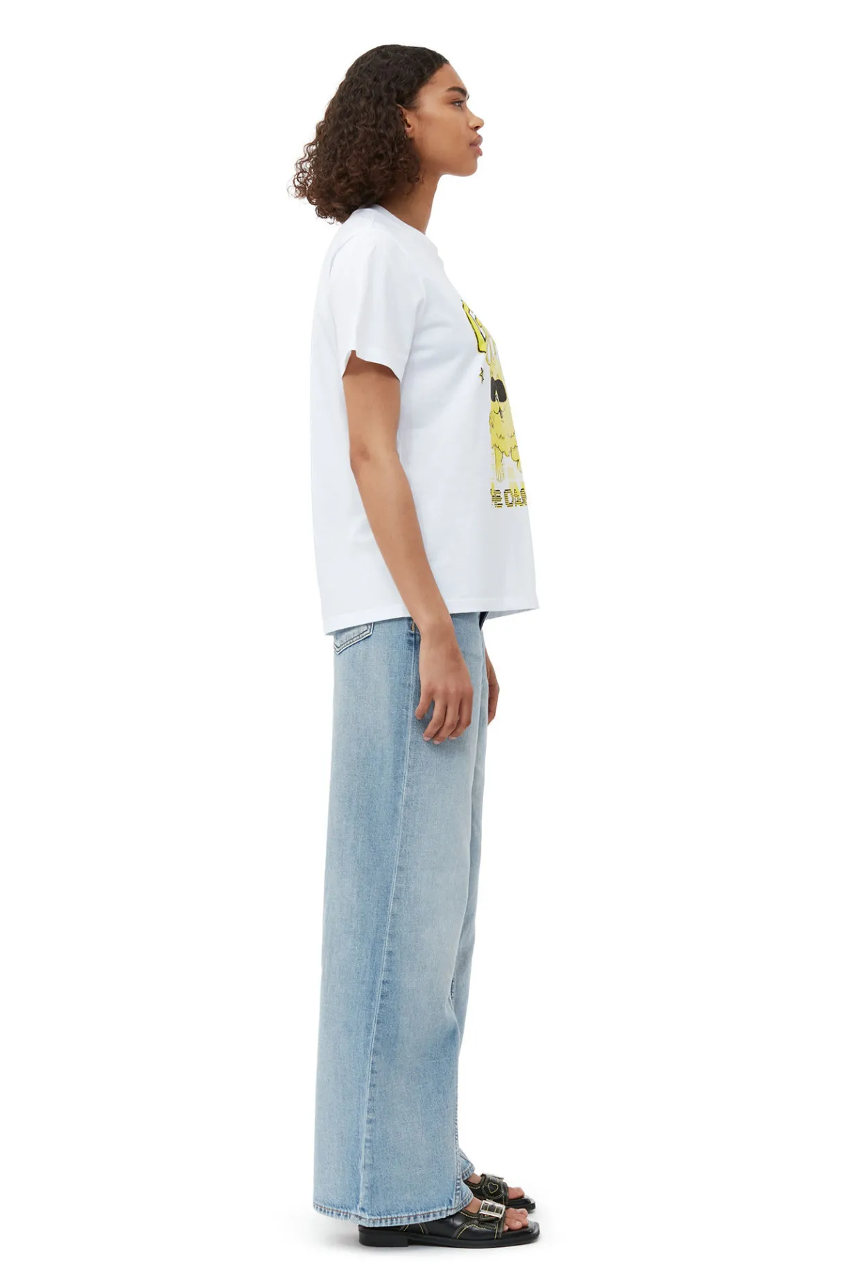 Best Sale GANNI Relaxed Dance Bunny T-Shirt Bright White