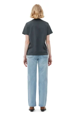 Discount GANNI Relaxed Dance T-Shirt Volcanic Ash