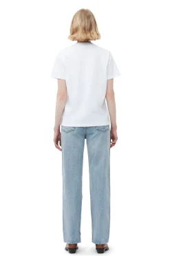 Outlet GANNI Relaxed Fun T-Shirt Bright White