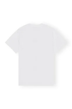 New GANNI Relaxed Future T-Shirt Bright White