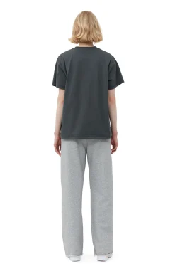 Best Sale GANNI Relaxed T-Shirt Volcanic Ash
