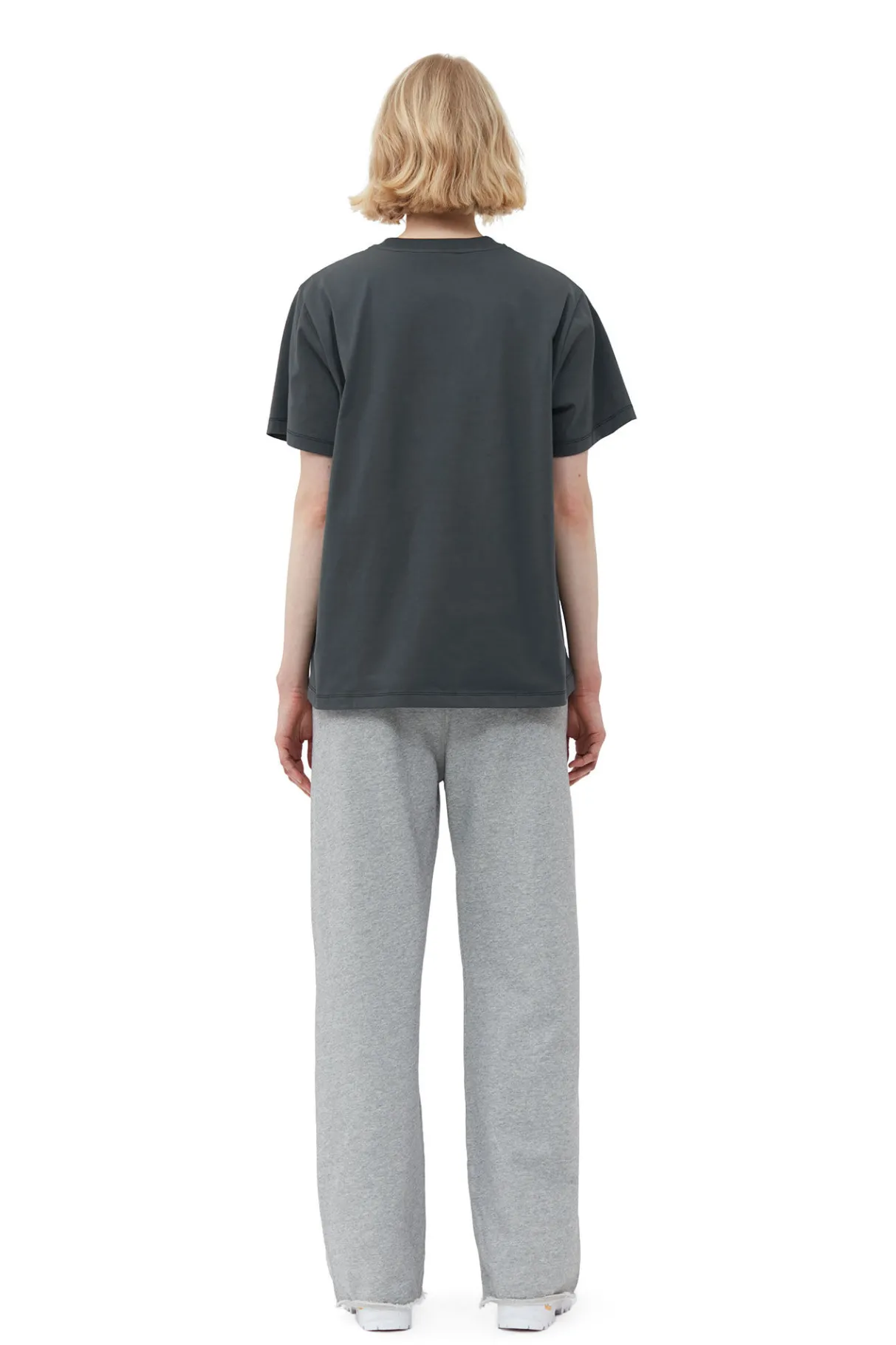 Best Sale GANNI Relaxed T-Shirt Volcanic Ash