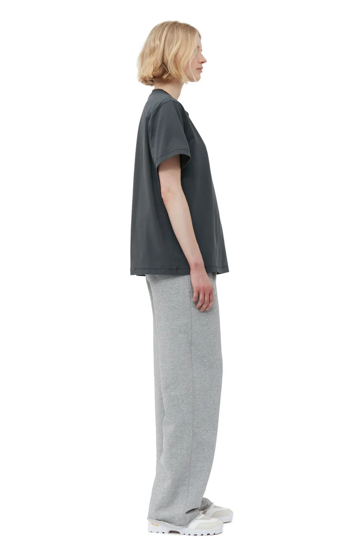 Best Sale GANNI Relaxed T-Shirt Volcanic Ash