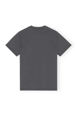 Best Sale GANNI Relaxed T-Shirt Volcanic Ash