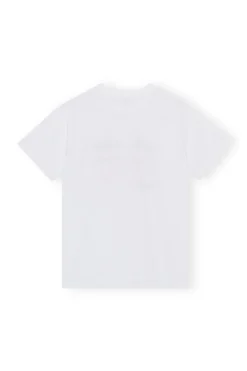 Shop GANNI Relaxed Joy T-Shirt Bright White
