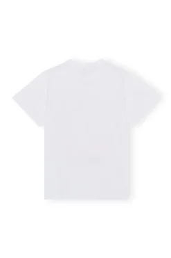 Shop GANNI Relaxed Love Bunny T-Shirt Bright White