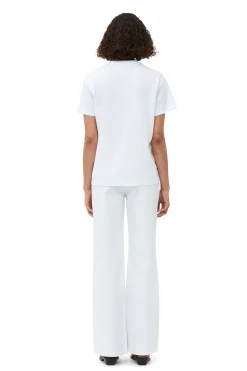 Best Sale GANNI Relaxed Love T-Shirt Bright White