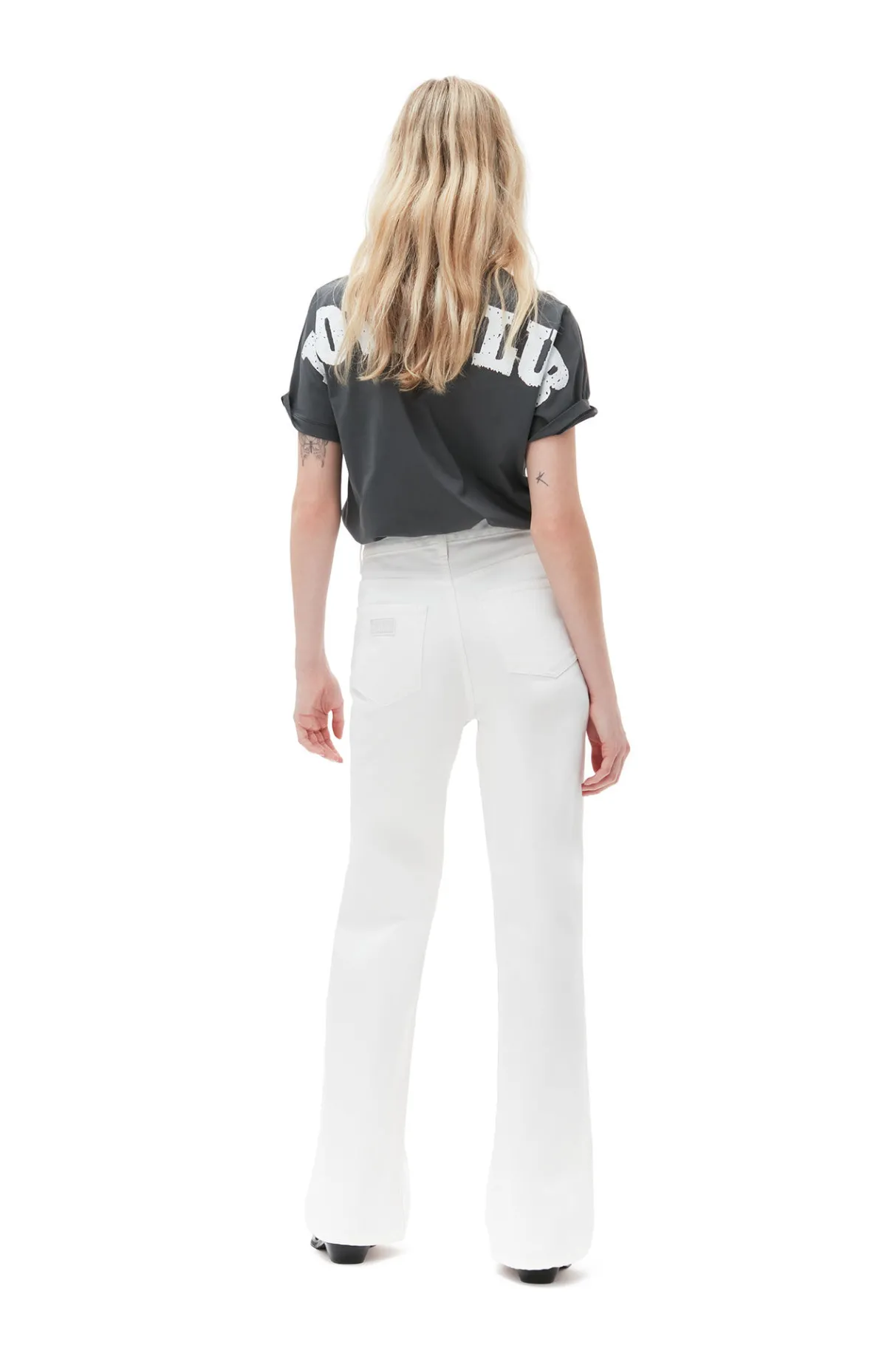 Cheap GANNI Relaxed Loveclub T-Shirt Volcanic Ash