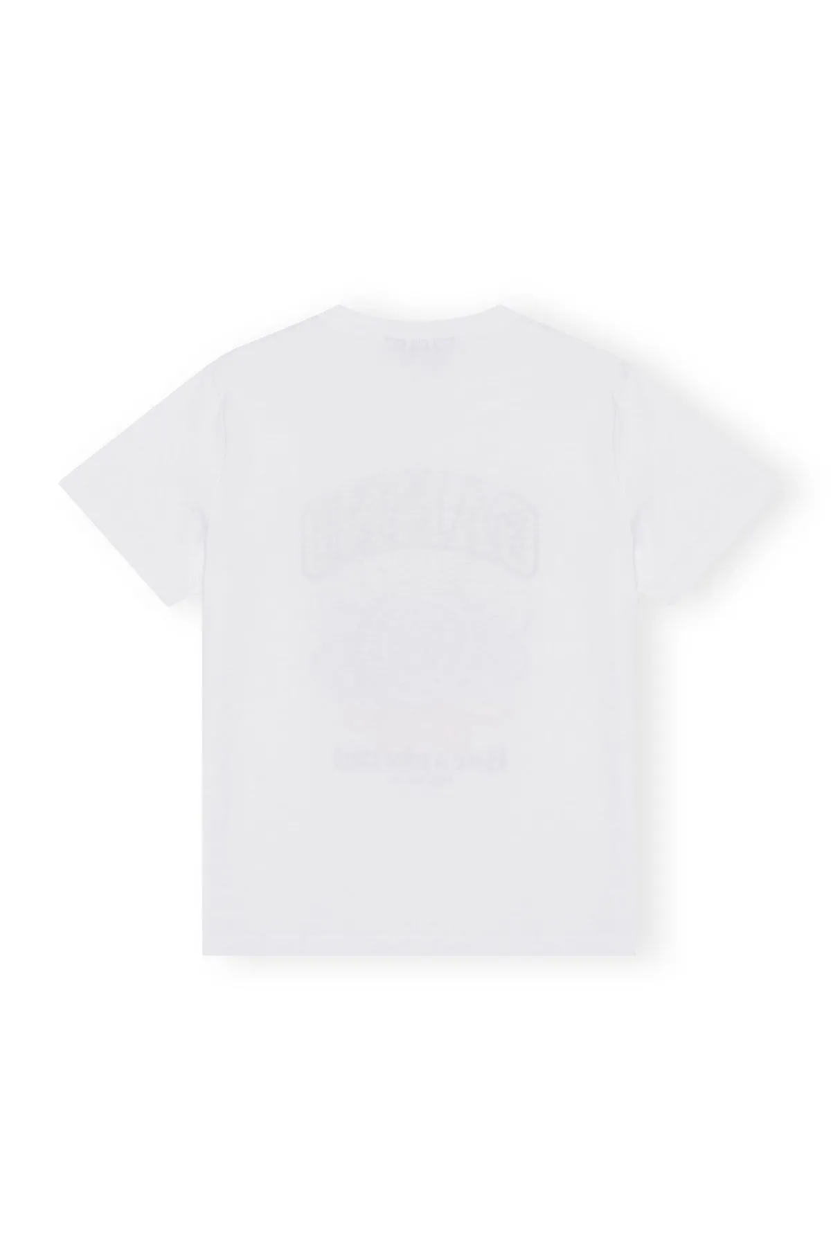Store GANNI Relaxed Multi Flower T-Shirt Bright White
