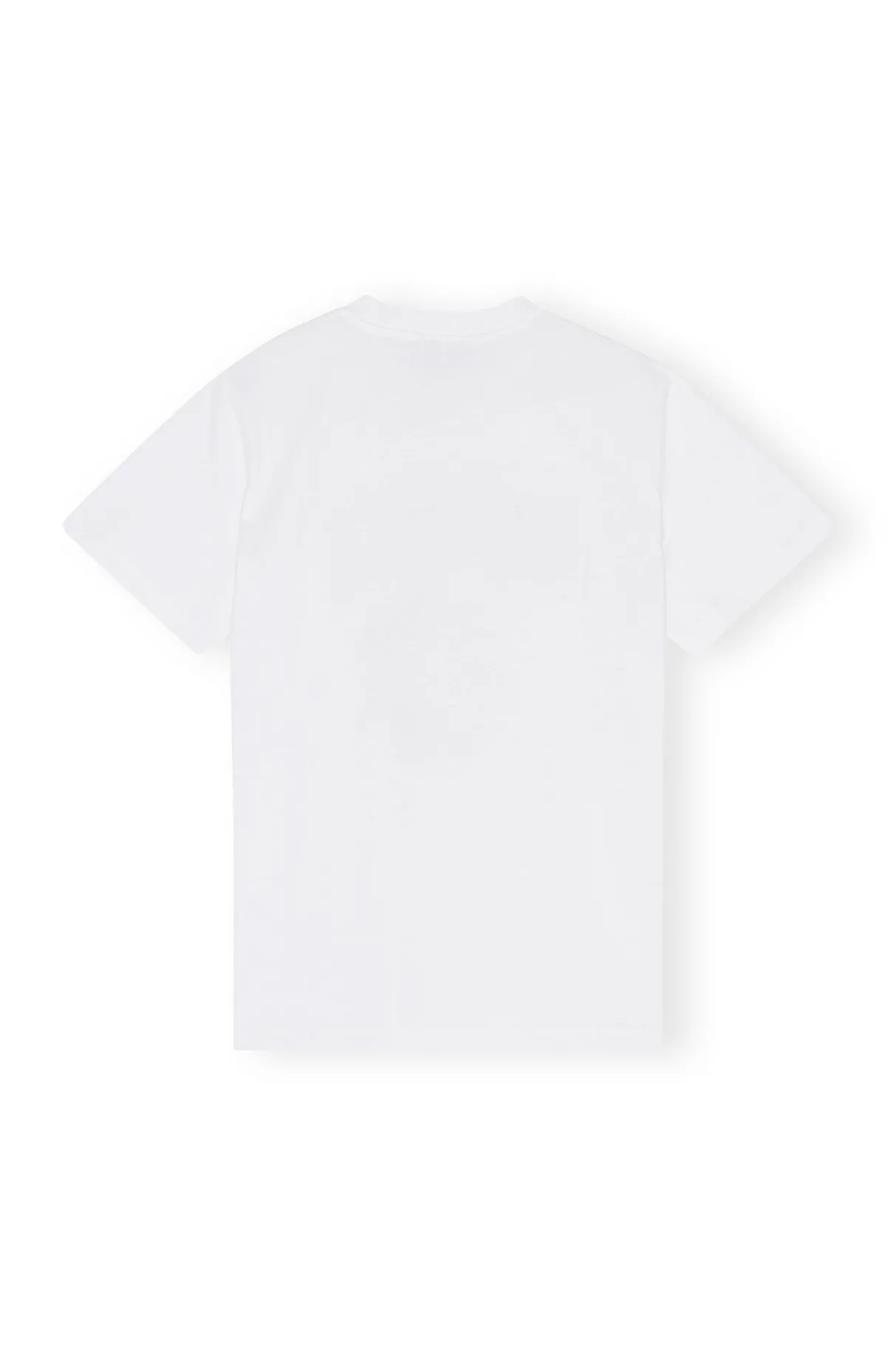 Clearance GANNI Relaxed Peach T-Shirt Bright White