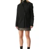 Cheap GANNI Relaxed Suit Blazer Black