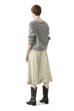 Hot GANNI Relaxed Wool Cardigan Paloma Melange
