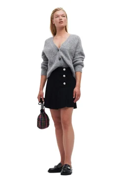 Hot GANNI Relaxed Wool Cardigan Paloma Melange