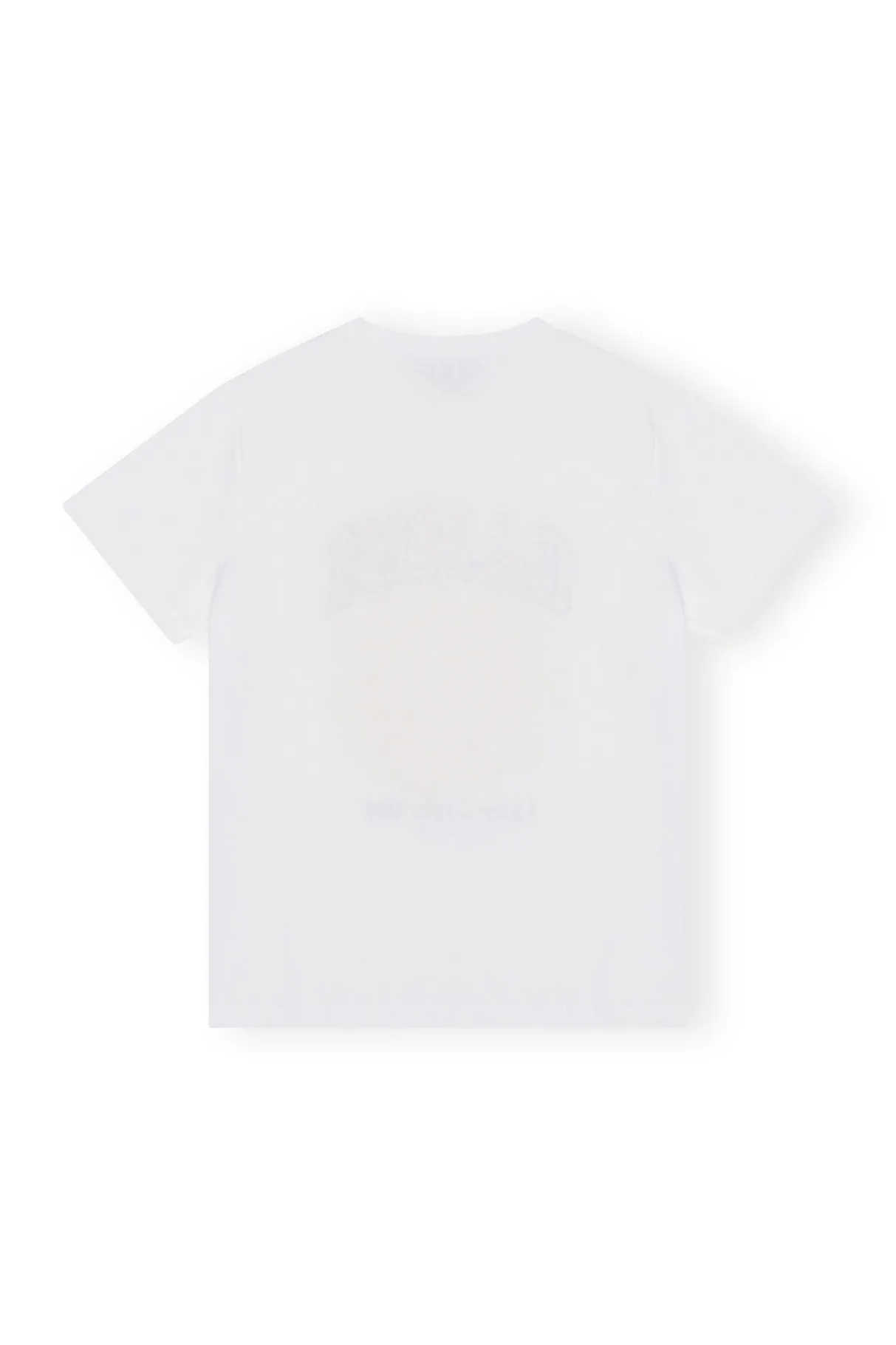Clearance GANNI Relaxed Yellow Flower T-Shirt Bright White