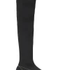 Store GANNI Retro Flatform Over-The-Knee Sockboots Black