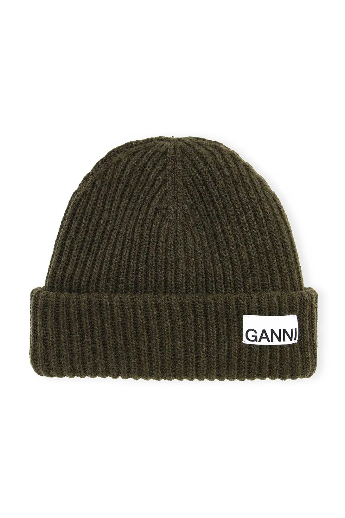 Cheap GANNI Rib Knit Acc Beanie Kalamata
