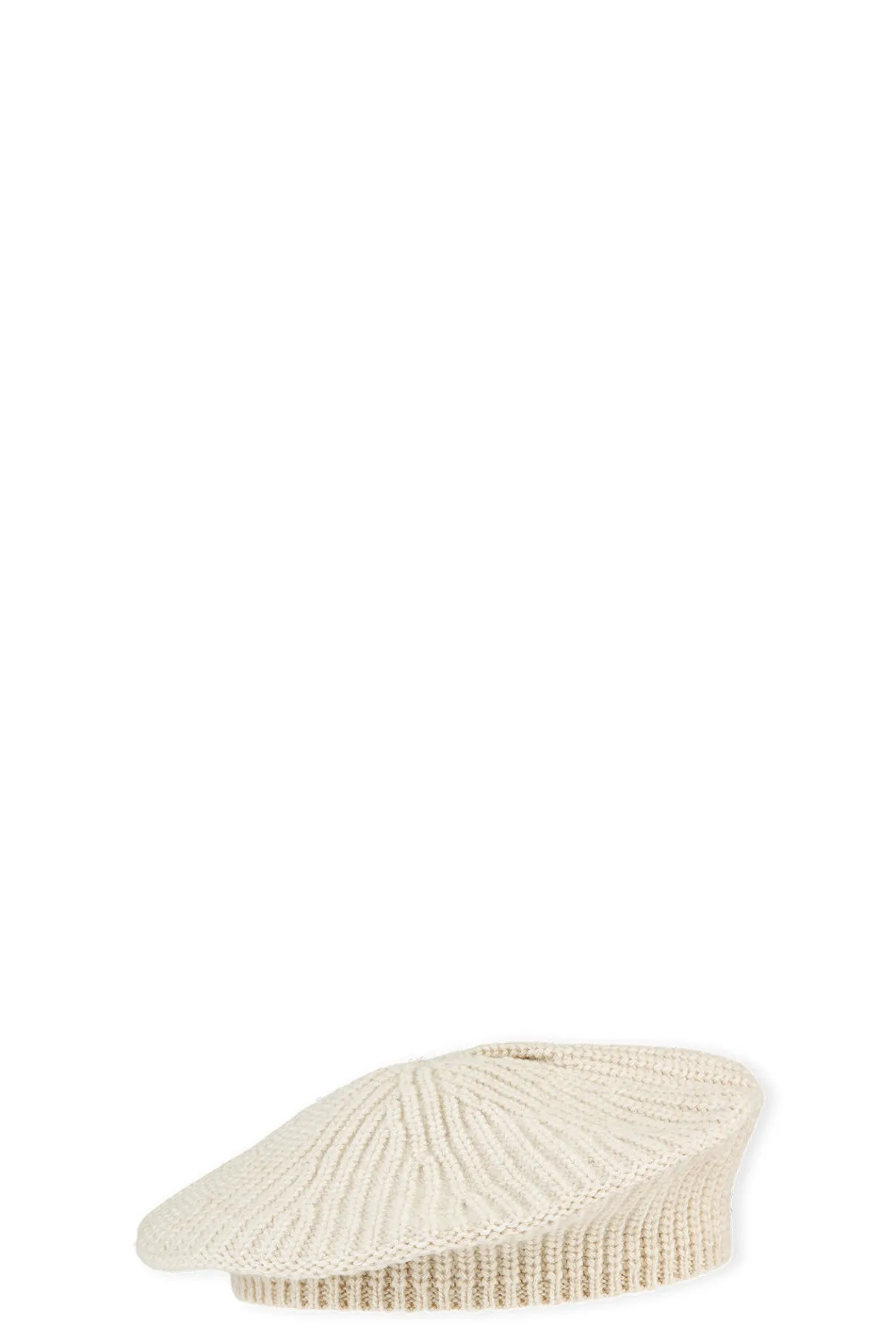 Hot GANNI Rib Knit Acc Beret Brazilian Sand