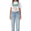 Sale GANNI Rigid Denim Figni Light Blue Vintage