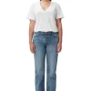 Flash Sale GANNI Rigid Denim Lovy Mid Blue Vintage