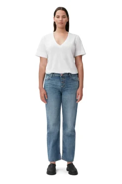 Flash Sale GANNI Rigid Denim Lovy Mid Blue Vintage